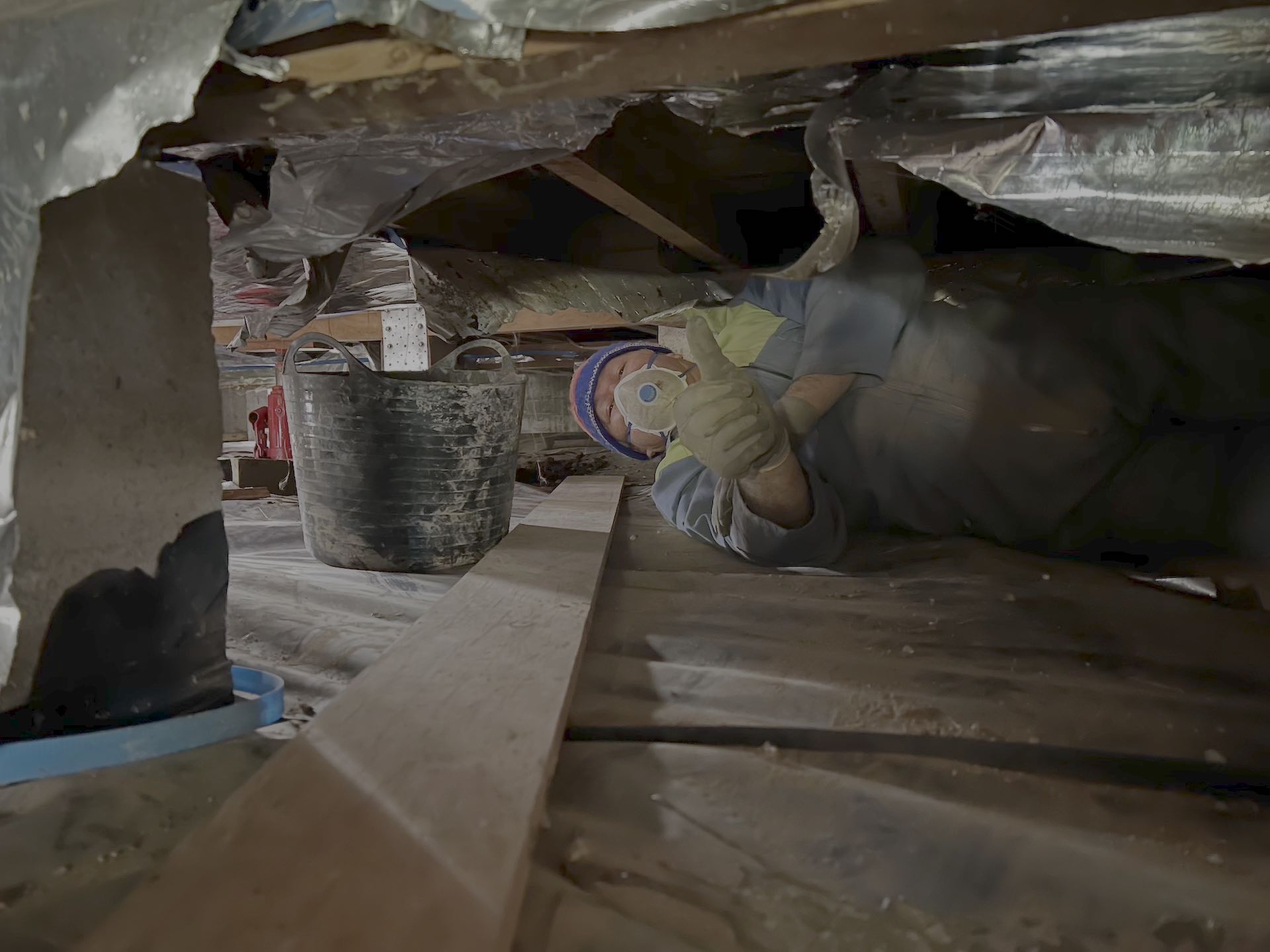 Waikato Repilers re-levelling a home in Fairview